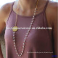 Gold Monogram Pearl Necklace Designs